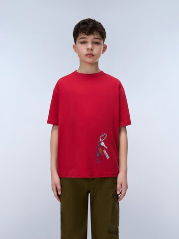 NAPAPIJRI Μπλουζάκι σε κόκκινο: μπροστά