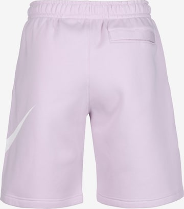 purpurinė Nike Sportswear Standartinis Kelnės 'Club'