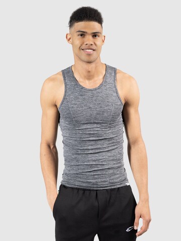 Smilodox Performance Shirt 'Sergio' in Grey: front