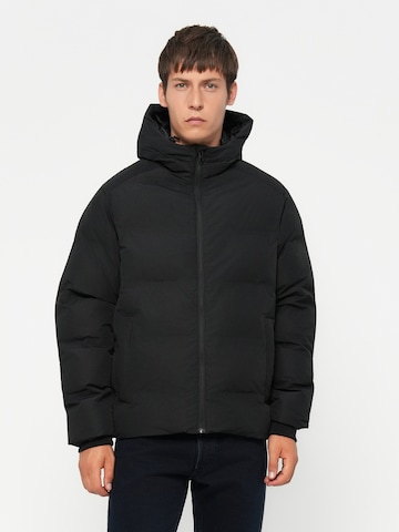 JACK & JONES Зимняя куртка 'JJESOHO' в Черный: спереди