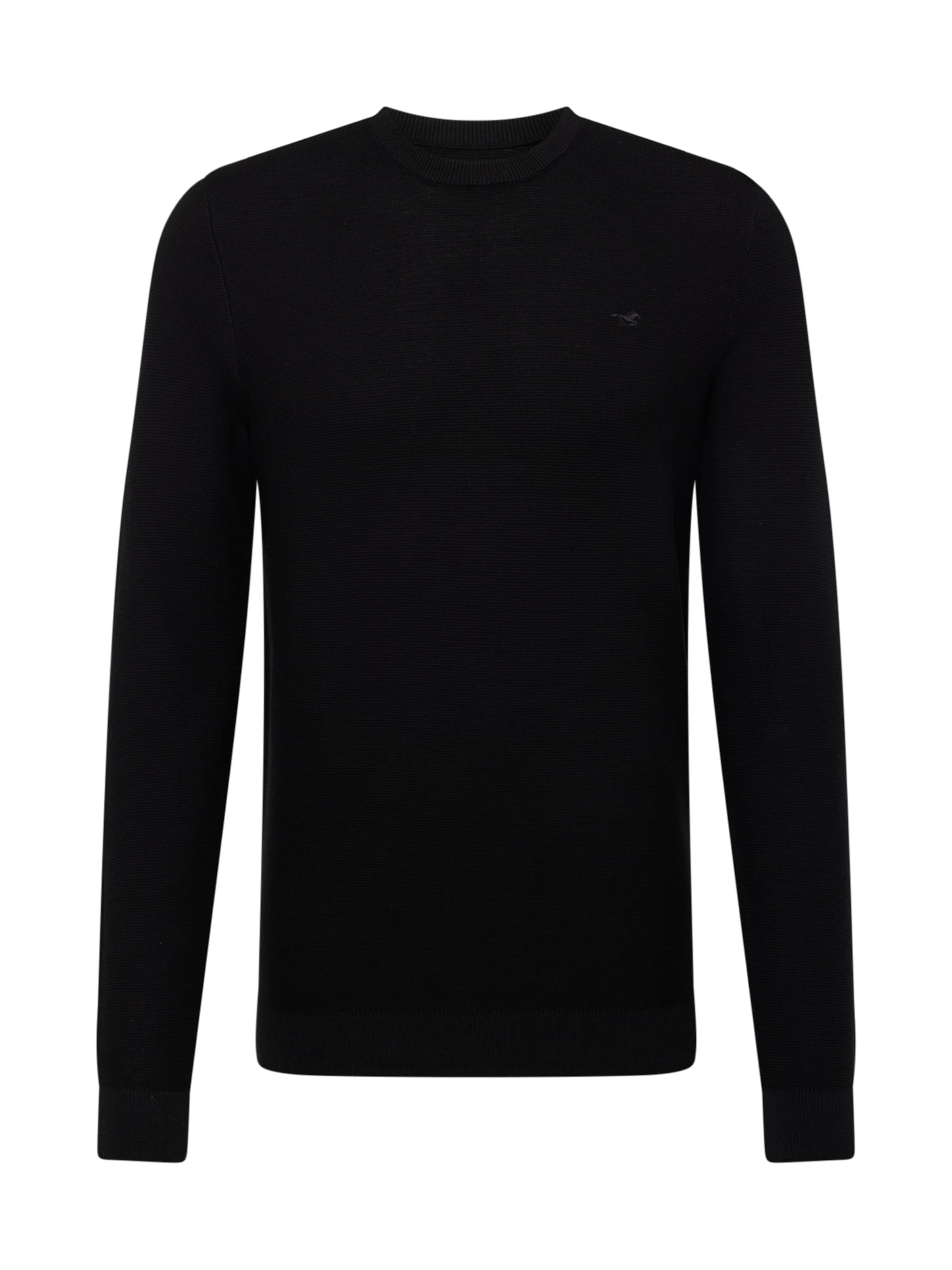 MUSTANG Свитер 'Elliot' в Черный: спереди