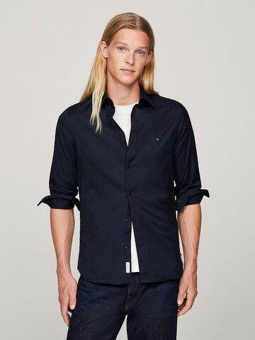 TOMMY HILFIGER Slim fit Overhemd in Blauw: voorkant