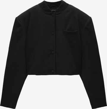 Veste mi-saison Pull&Bear en noir : devant