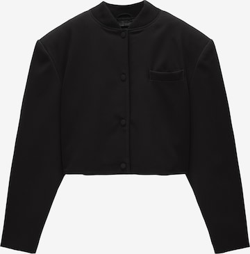 Veste mi-saison Pull&Bear en noir : devant