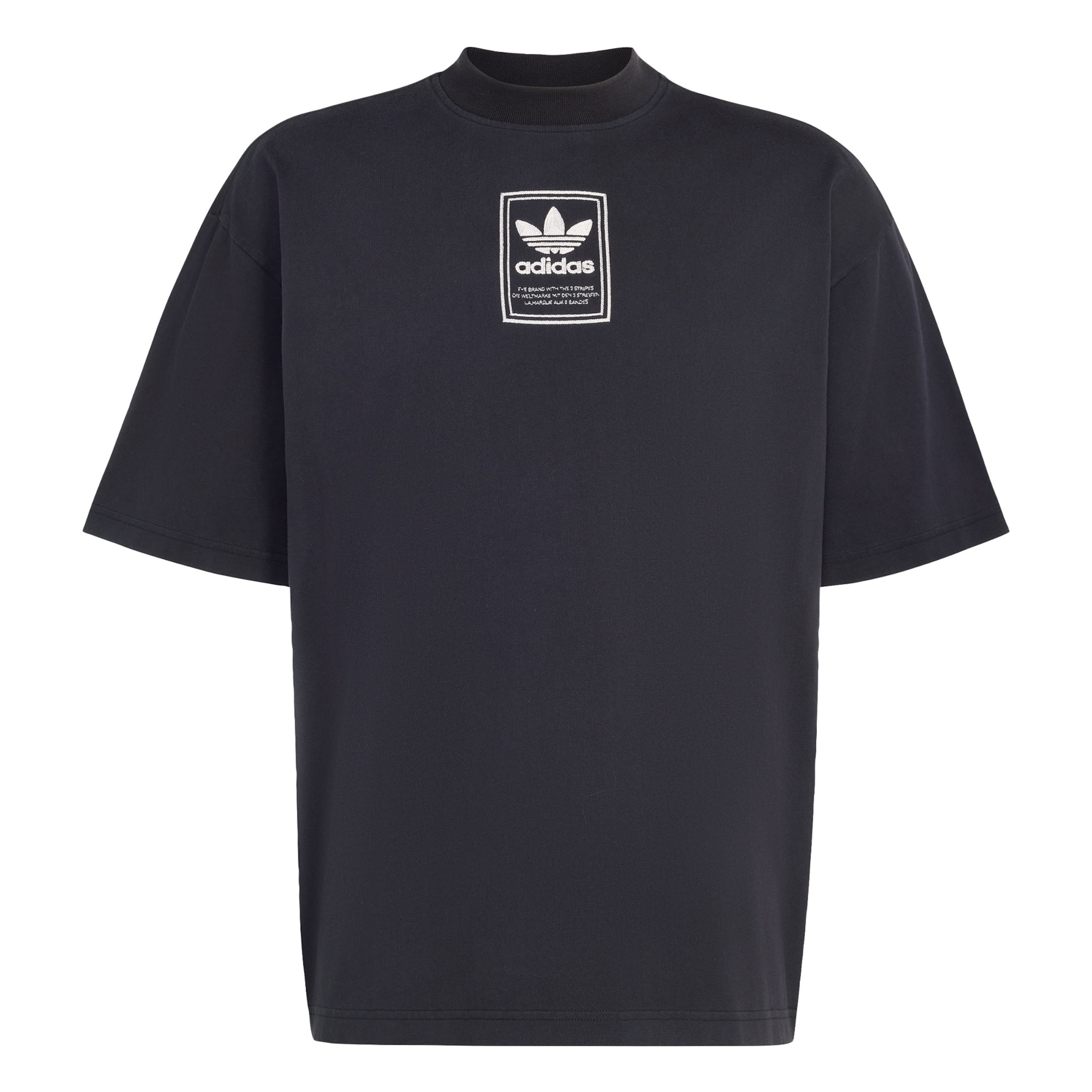 ADIDAS ORIGINALS T-Shirt 'Elevated' in schwarz / weiß, Produktansicht