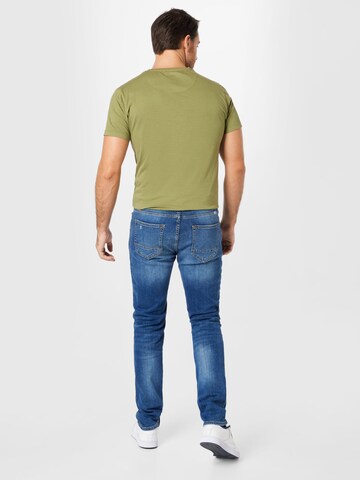 BLEND Slimfit Kavbojke | modra barva