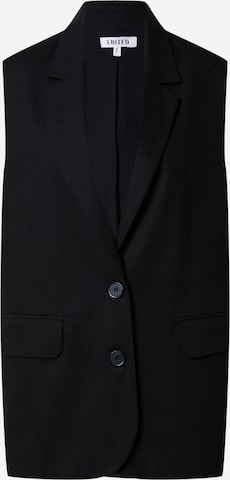 EDITED Gilet 'TAYRA' in Zwart: voorkant