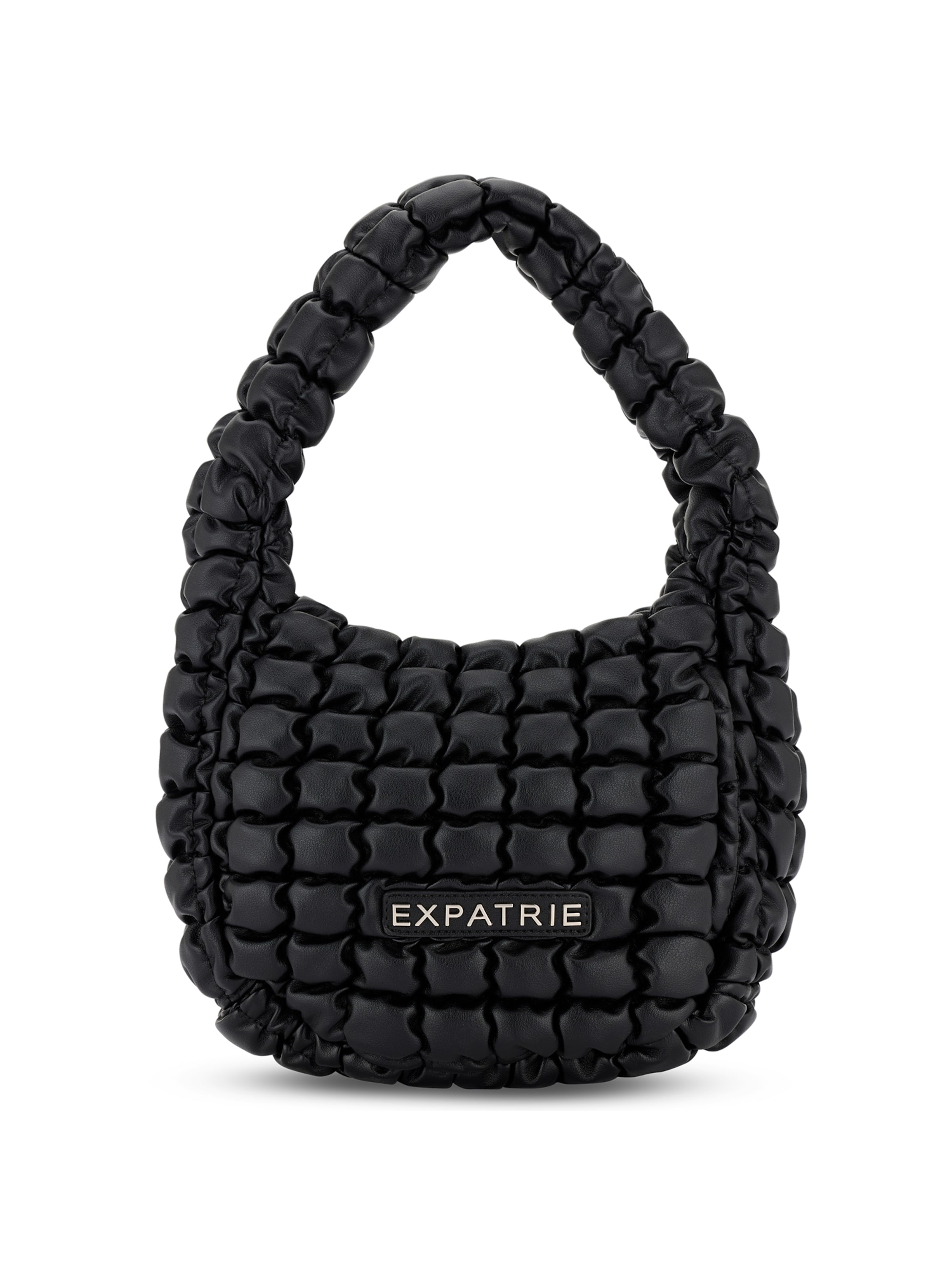 Borsa a spalla 'Pippa Large' di Expatrié in nero: frontale