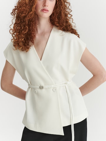 Gilet de costume 'Zakari' TATUUM en blanc