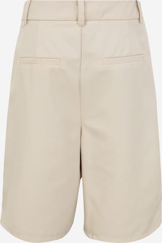 Pieces Tall Loose fit Pleat-Front Pants in Beige