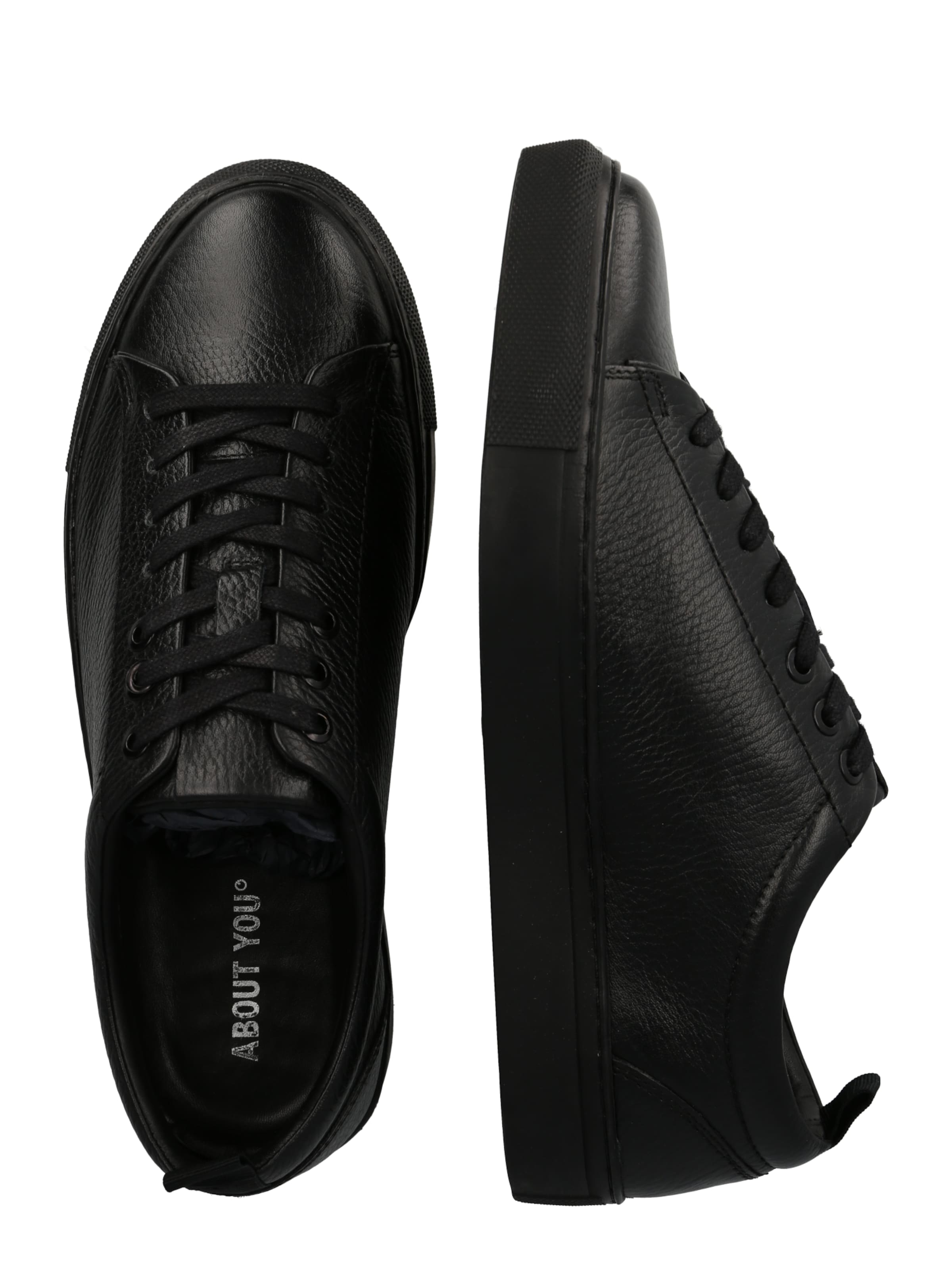 melns ABOUT YOU Zemie brīvā laika apavi 'Dorian'