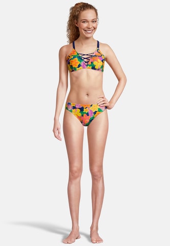 BECO the world of aquasports Bustier Bikini 'Summer Flowers' in Orange