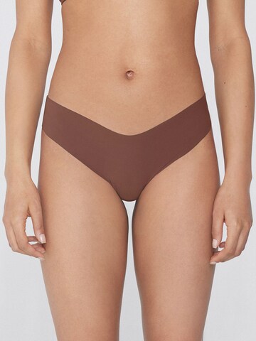 Tezenis Thong in Brown: front