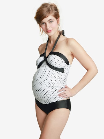 petit amour - Tankini 'AMELIE' en negro: frente