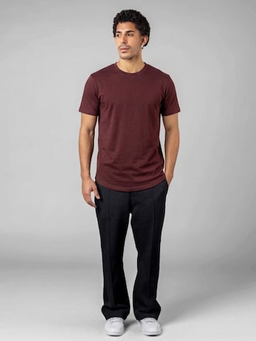 UNORGANIZED BRAND Shirt 'BASIC RUNDER SAUM T25' in Red