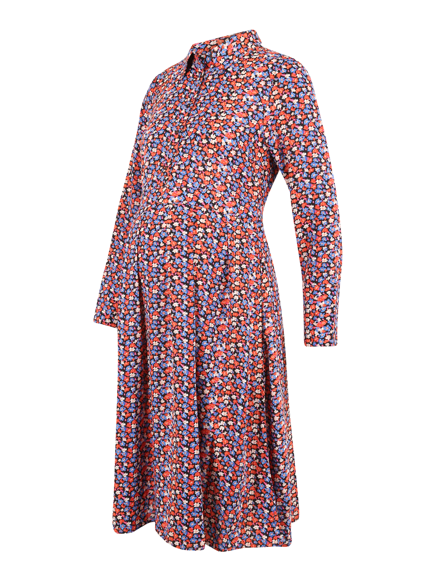 Abbigliamento Donna MAMALICIOUS Abito camicia LUNA in Nero 