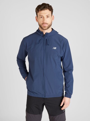 Veste de sport new balance en bleu : devant