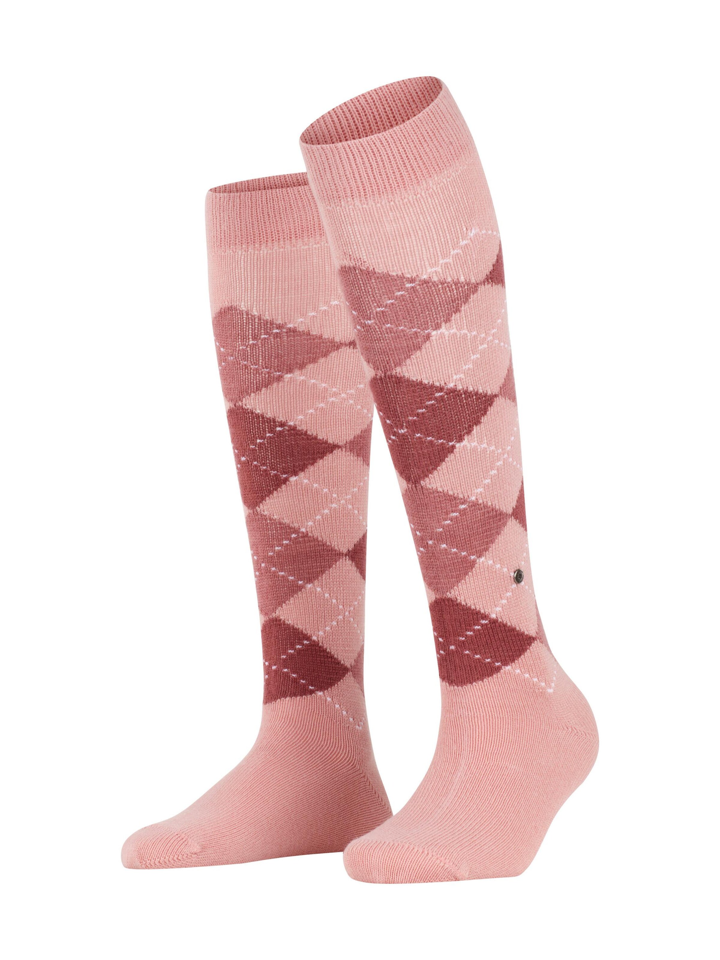 BURLINGTON Overknee Strümpfe 'Whitby'‌ in Pink