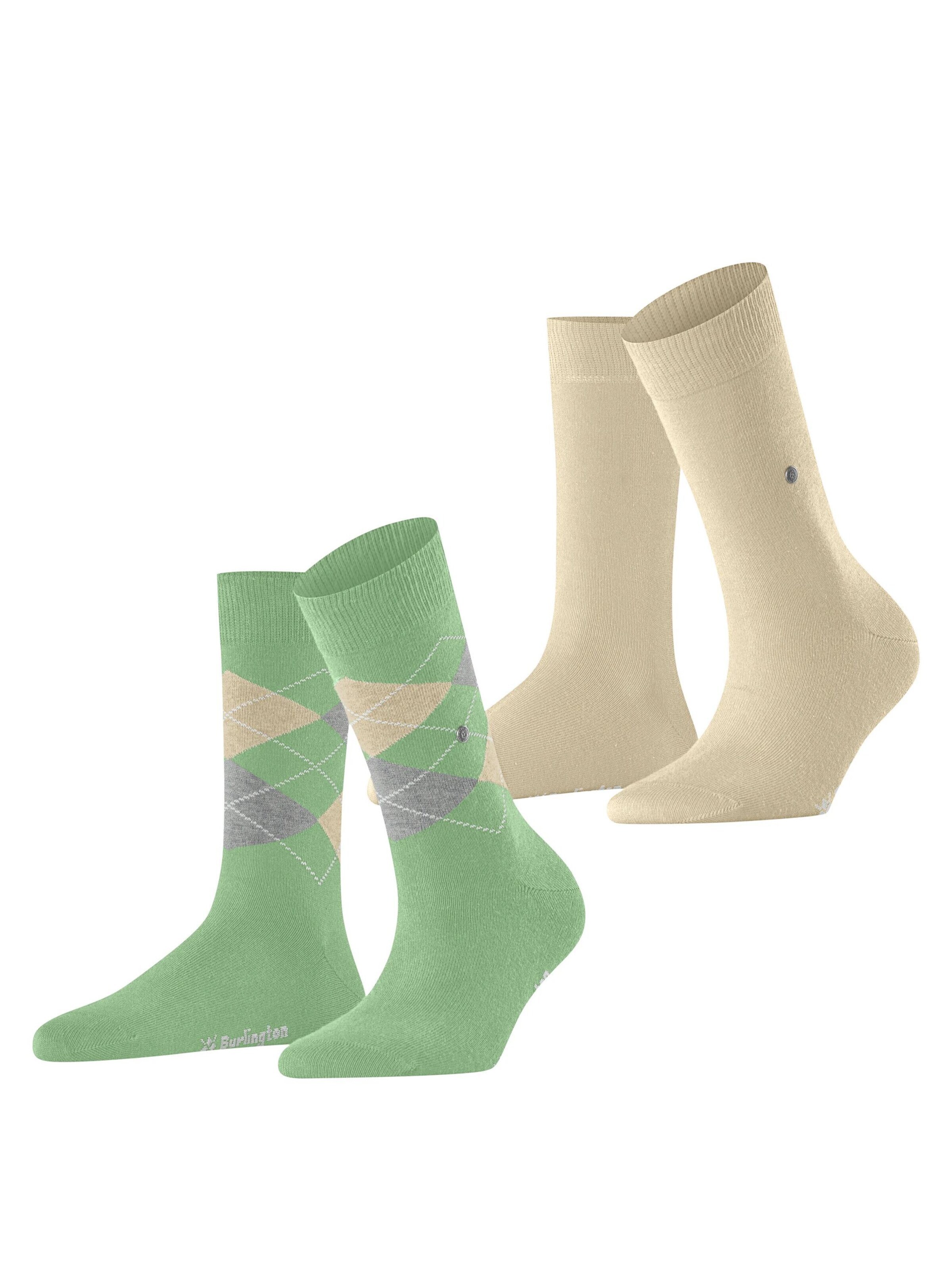 BURLINGTON Socken 'Everyday Mix 2-Pack'‌‌‌‌‌‌‌‌‌ in Grün: Vorderseite