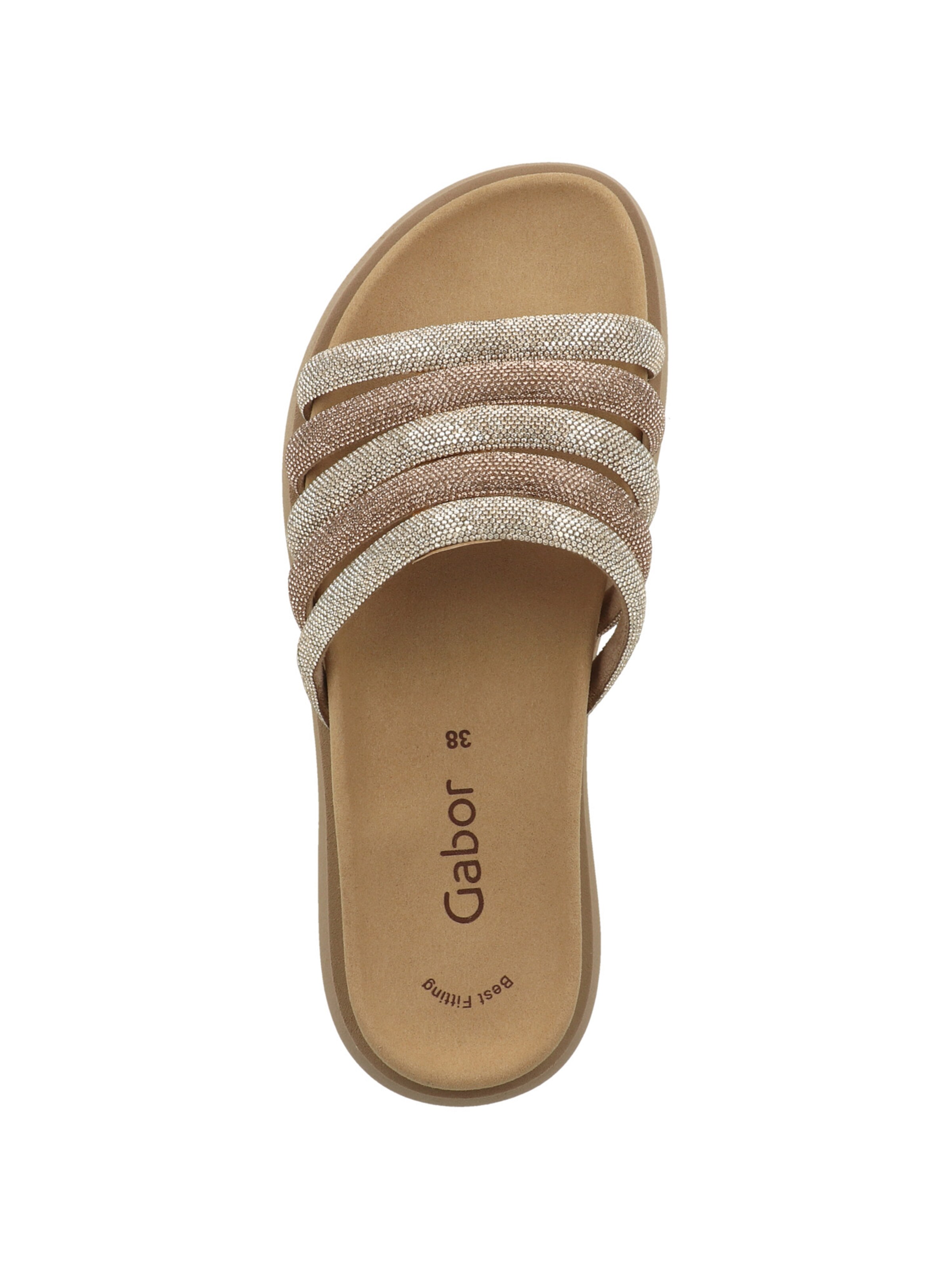 GABOR - Sapato aberto em ouro