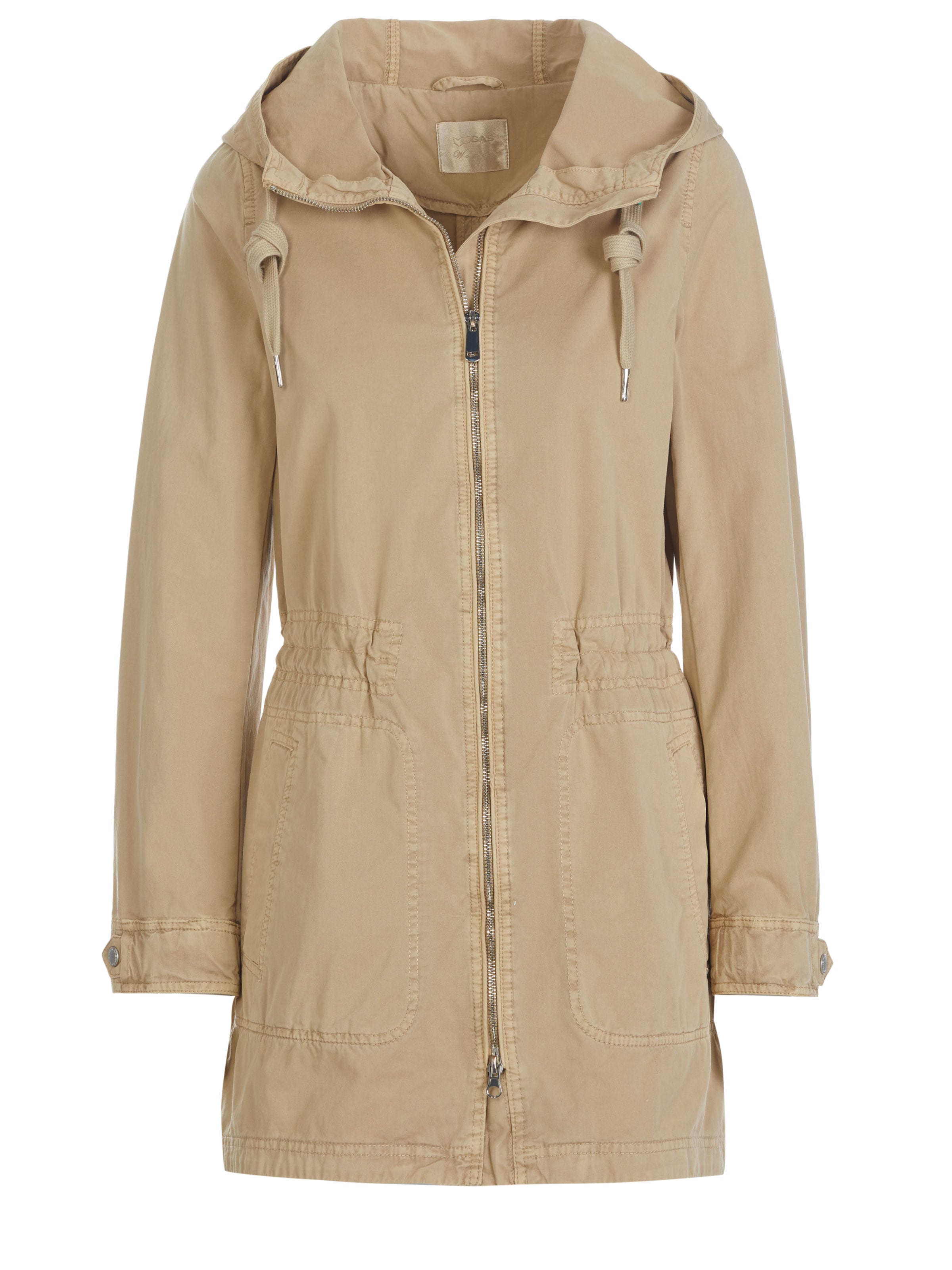 GAS Between-Seasons Coat in Brown: front