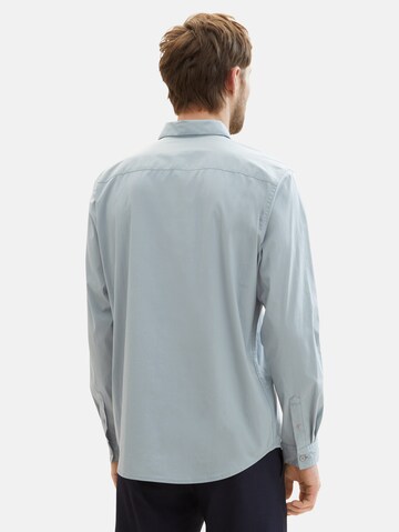 TOM TAILOR Regular fit Button Up Shirt in Grey