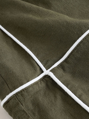 Next Wide Leg Hose in Grün