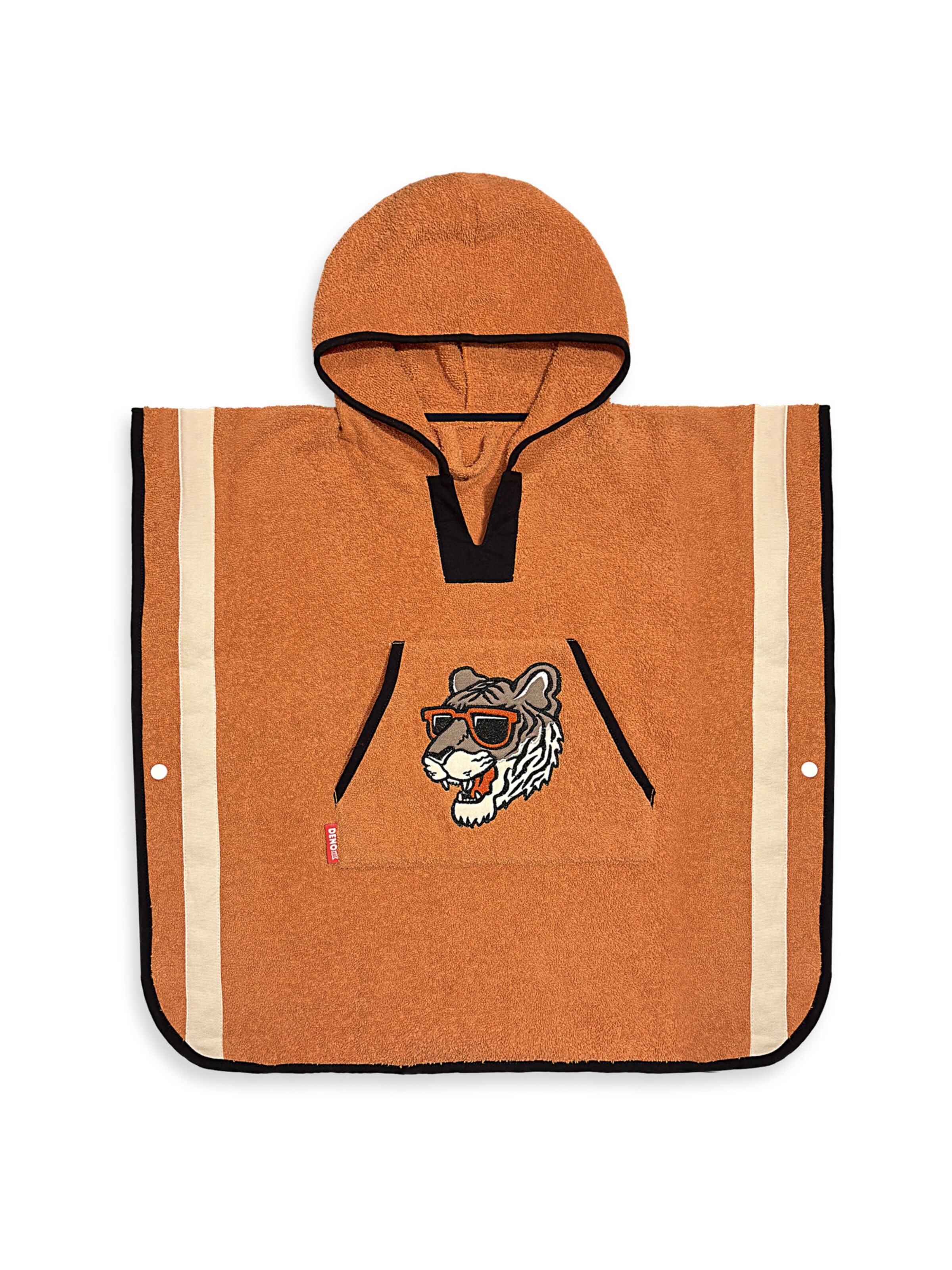 Peignoir Denokids en marron : devant