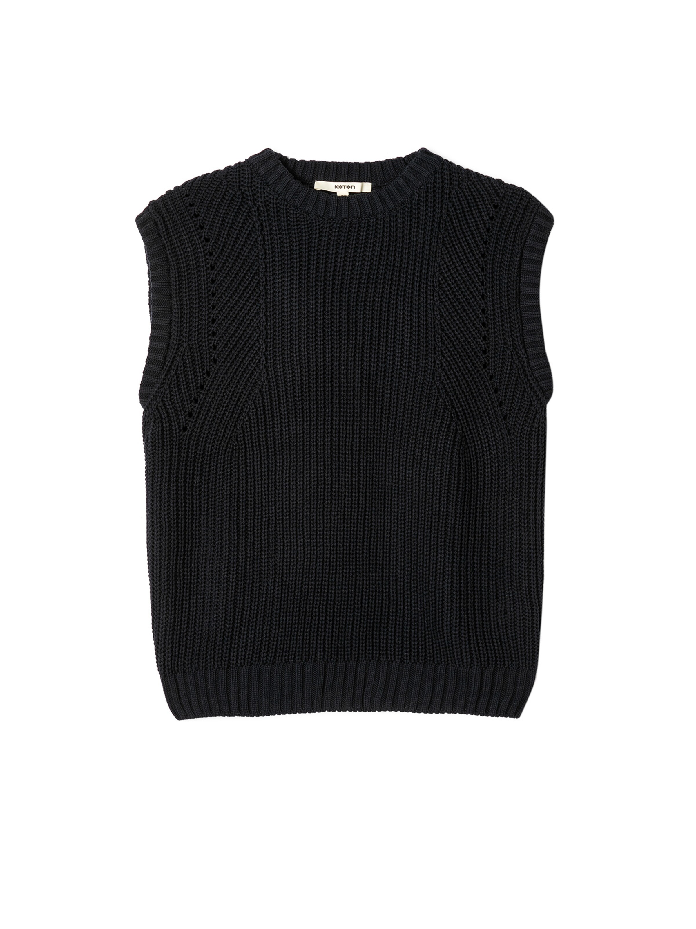 Koton Knitted Vest in Blue: front