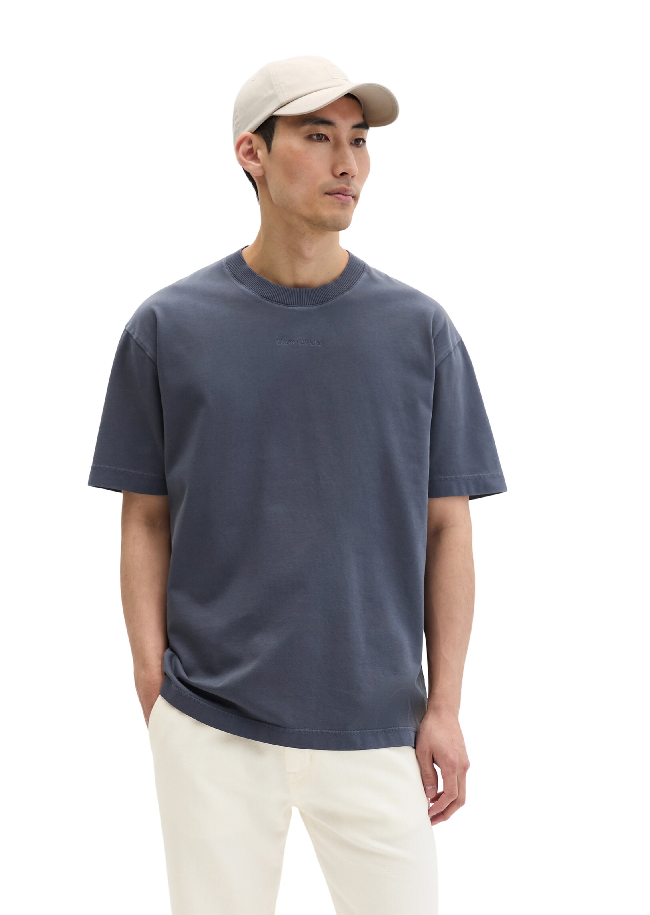 Marc O'Polo Shirt in Grey: front