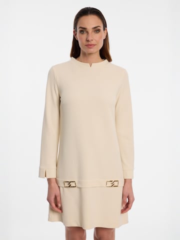 Ana Alcazar Jurk ' Ensaly ' in Beige: voorkant