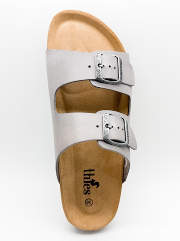 thies Mules 'Eco Leather Sandal' in Grey