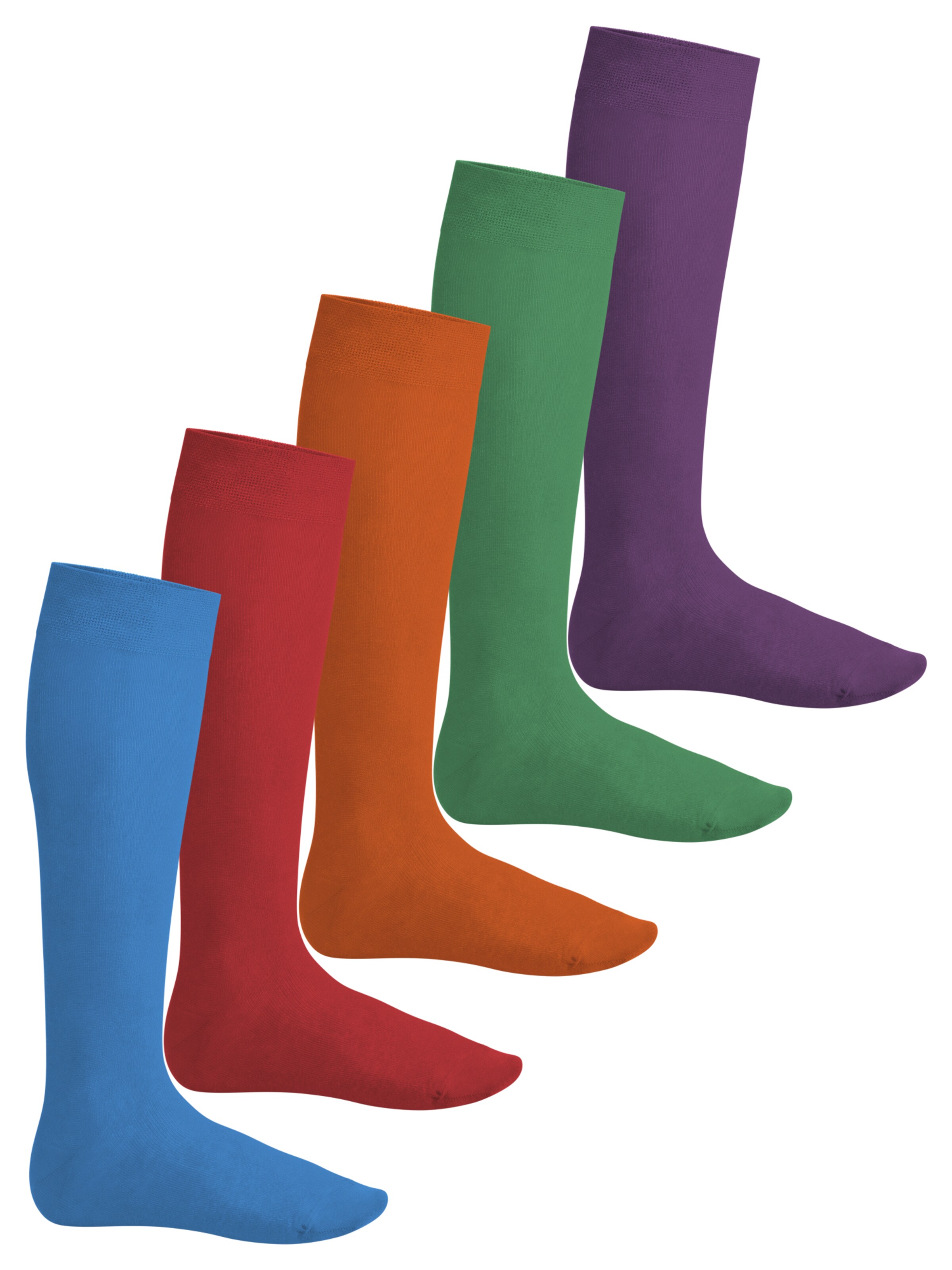 footstar Knee High Socks 'EVERYDAY!' in Red: front