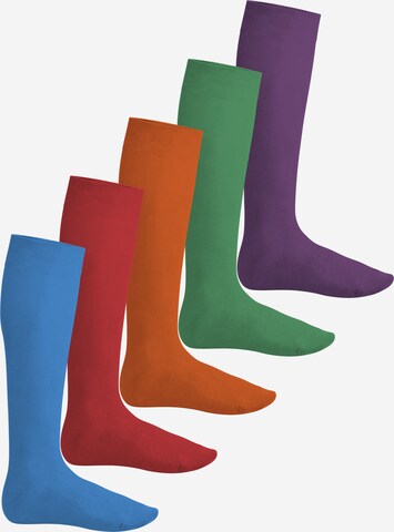 footstar Knee High Socks 'EVERYDAY!' in Red: front