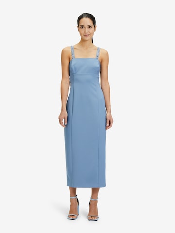 Robe de cocktail Vera Mont en bleu : devant