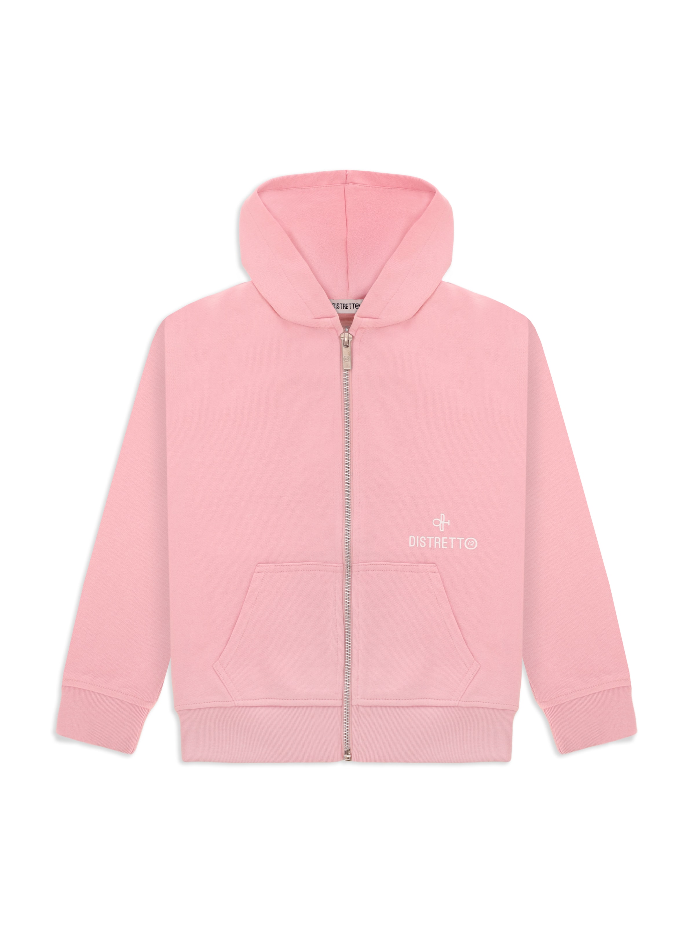 Distretto12 Sweatvest 'LISBONA' in Roze: voorkant