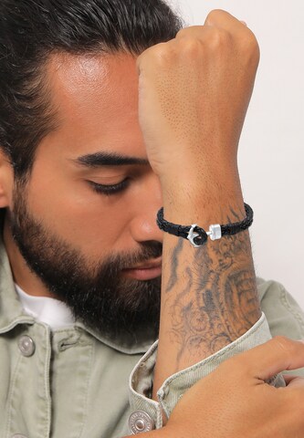 Bracelet 'Anker' PAULO FANELLO en noir : devant
