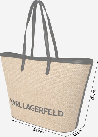 smėlio Karl Lagerfeld Pirkinių krepšys 'K/ESSENTIAL RAFFIA'