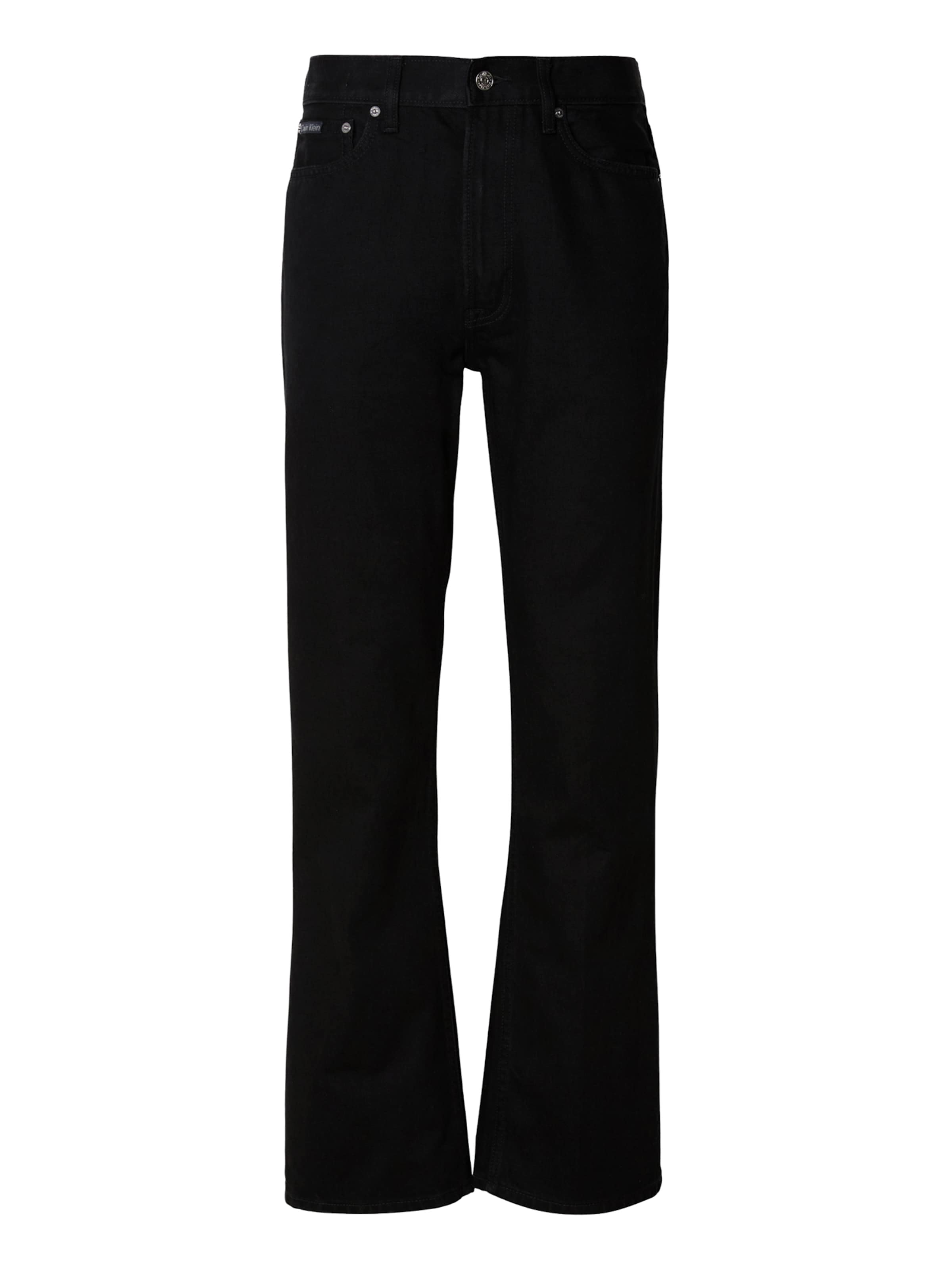 Calvin Klein Jeans Alt laienev Teksapüksid 'CLASSIC', värv must: eest vaates