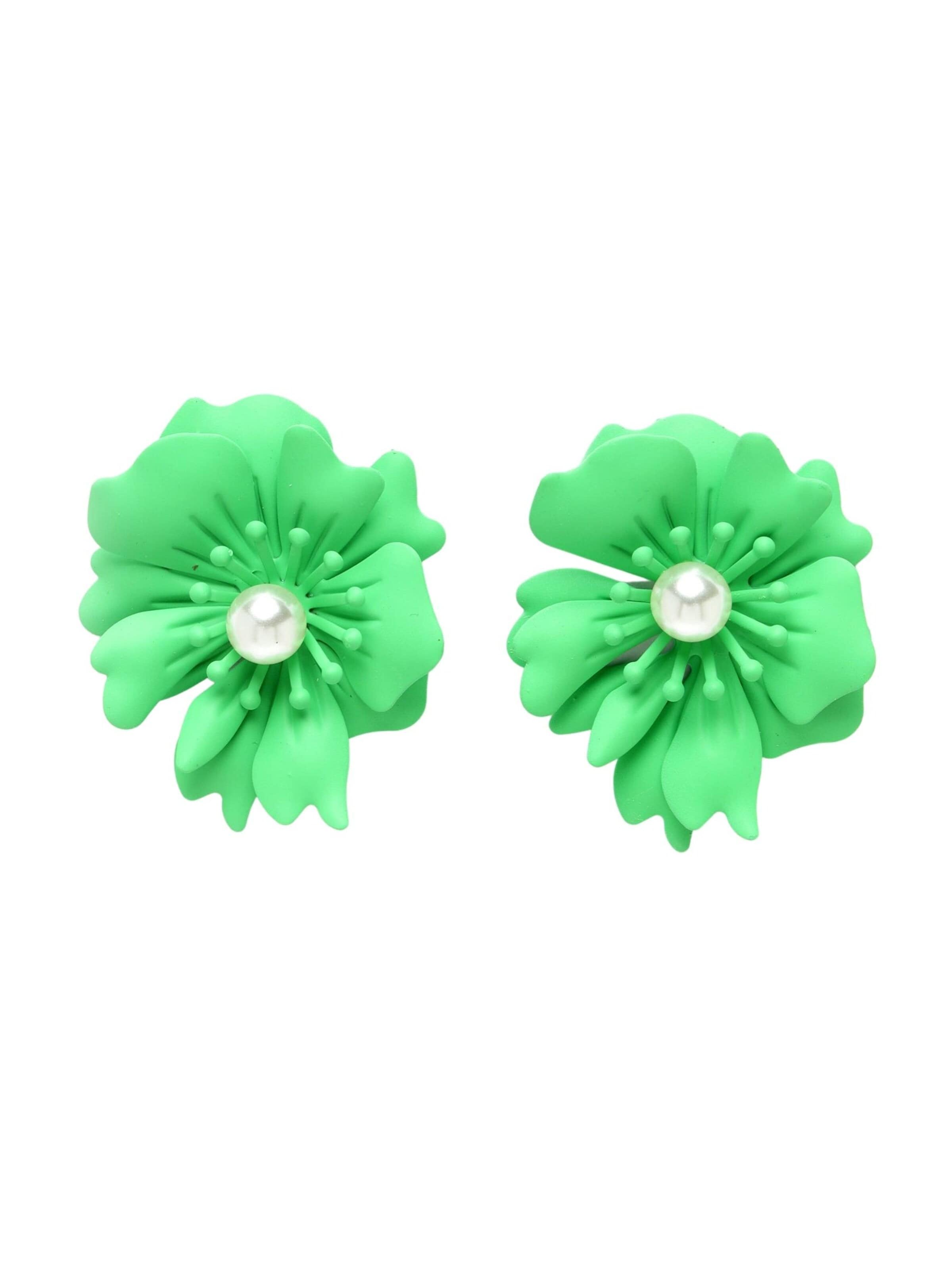 AVANT-GARDE PARIS Earrings 'Karolinata' in Green: front