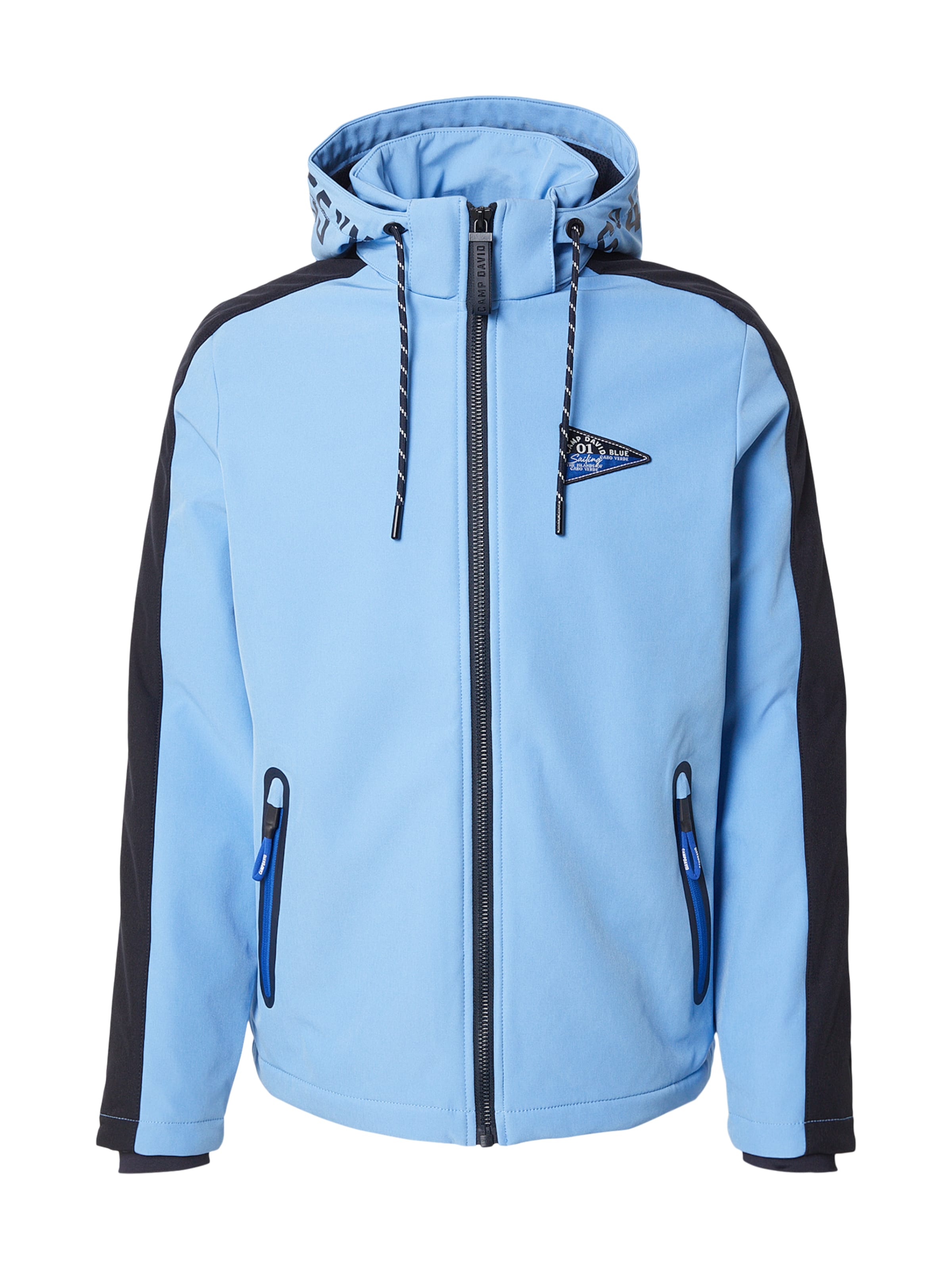 Veste mi-saison CAMP DAVID en bleu : devant