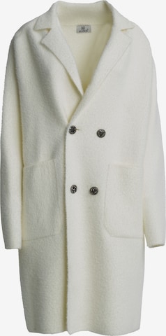 Influencer Prechodný kabát 'Fluffy' - Biela: predná strana