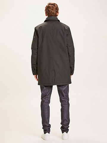 KnowledgeCotton Apparel Winter Jacket ' ARCTIC CANVAS jacket with buttons ' in Black