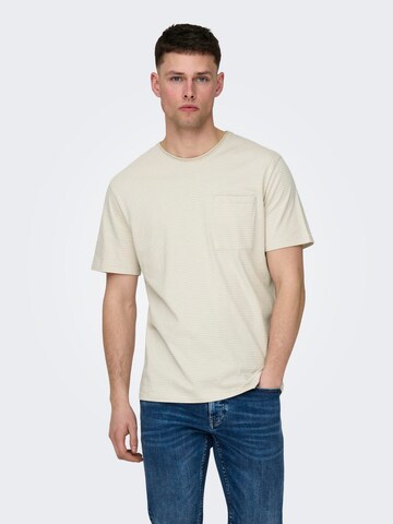 Only & Sons - Camisa 'Bale' em branco: frente