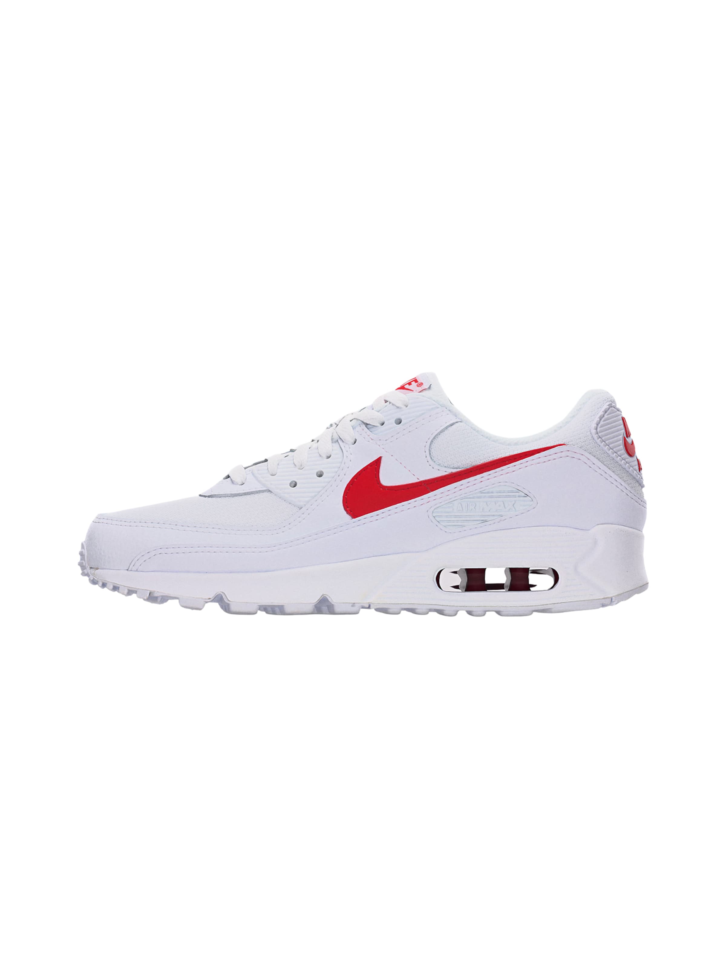 Sneaker bassa 'AIR MAX 90' Nike Sportswear di colore rosso / bianco, Visualizzazione prodotti