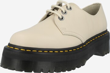 Dr. Martens - Zapatos con cordón '1461 Quad II' en beige: frente