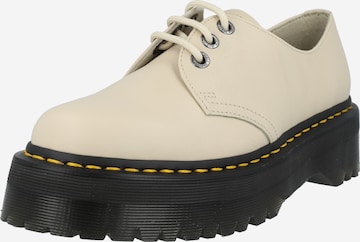 Dr. Martens - Zapatos con cordón '1461 Quad II' en beige: frente