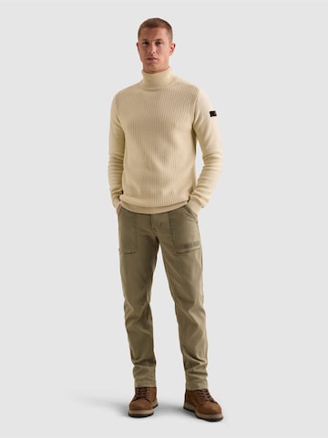 PME Legend Pullover 'Pullover in 100% cotton with high collar' in Beige