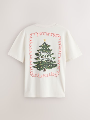 Next Pyjama lang 'Happy Holidays' in Rood