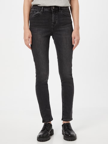 Dawn Slimfit Jeans i svart: framsida